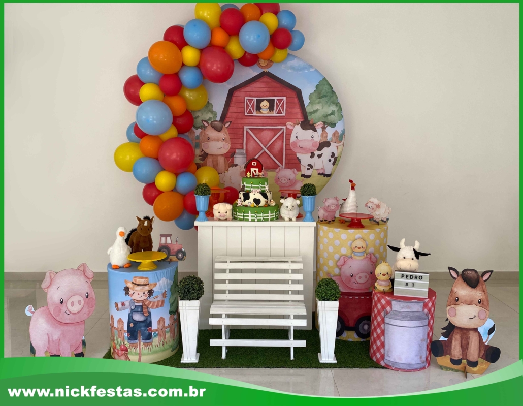 decoração fazendinha barata