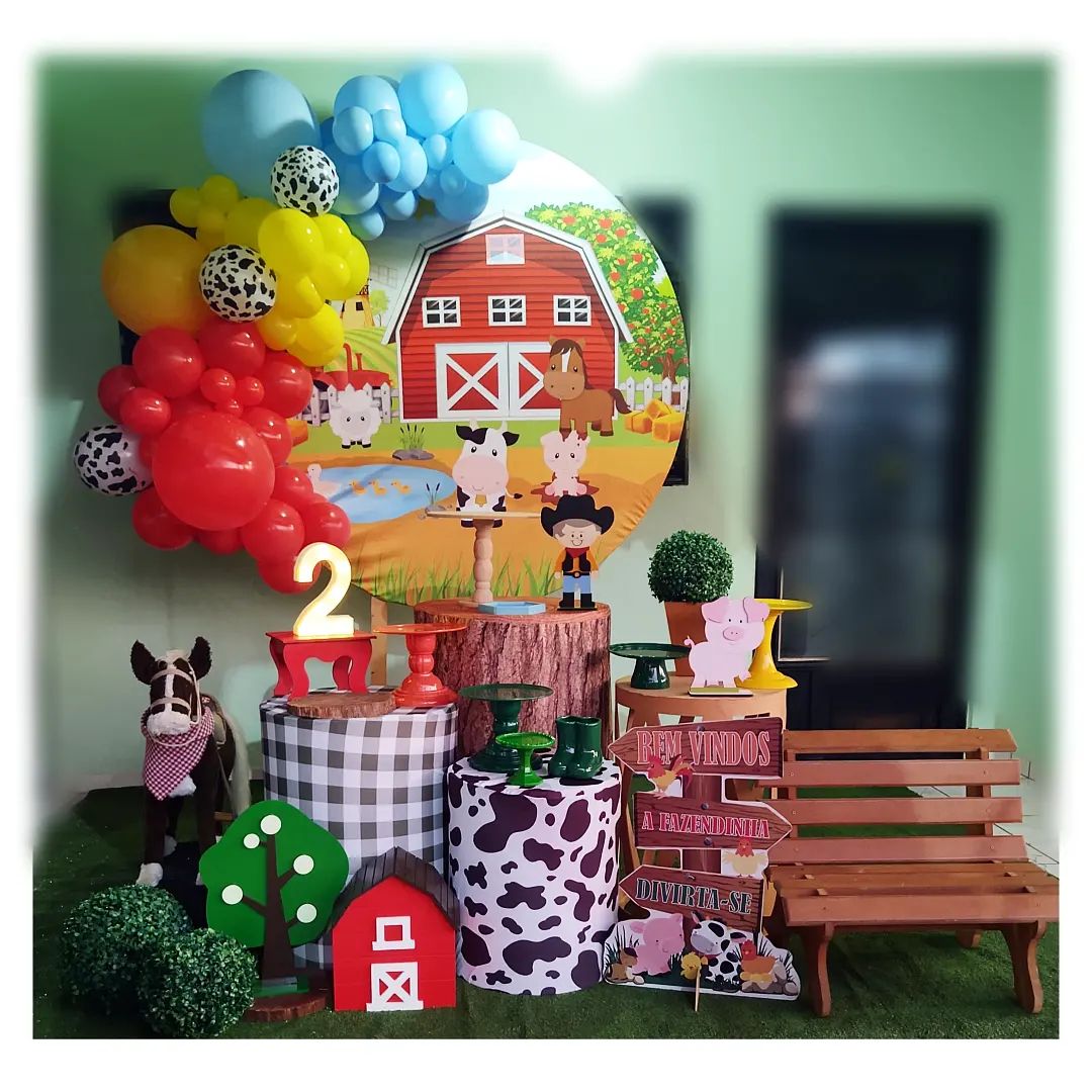 decoração fazendinha para chácara
