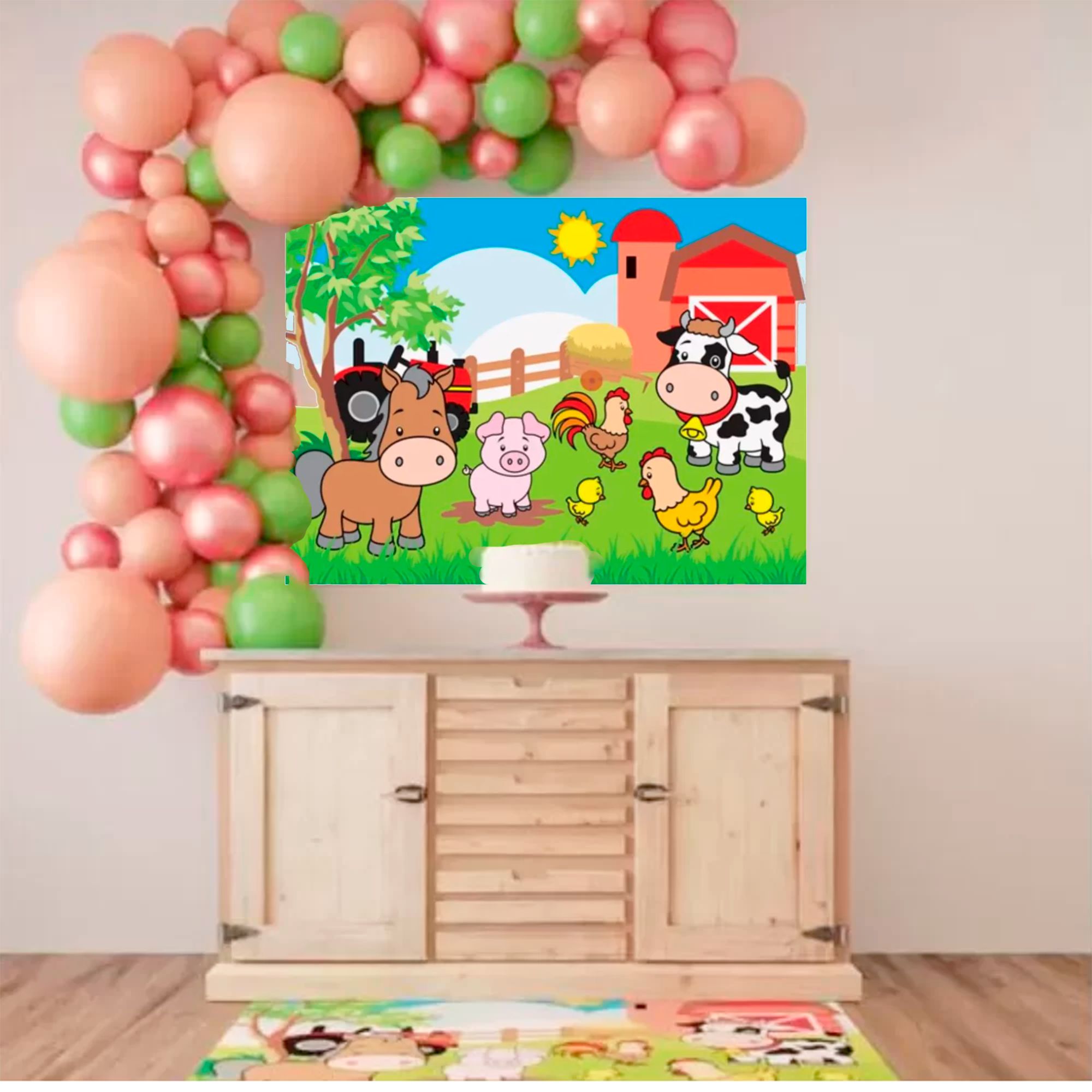 decoração fazendinha com EVA