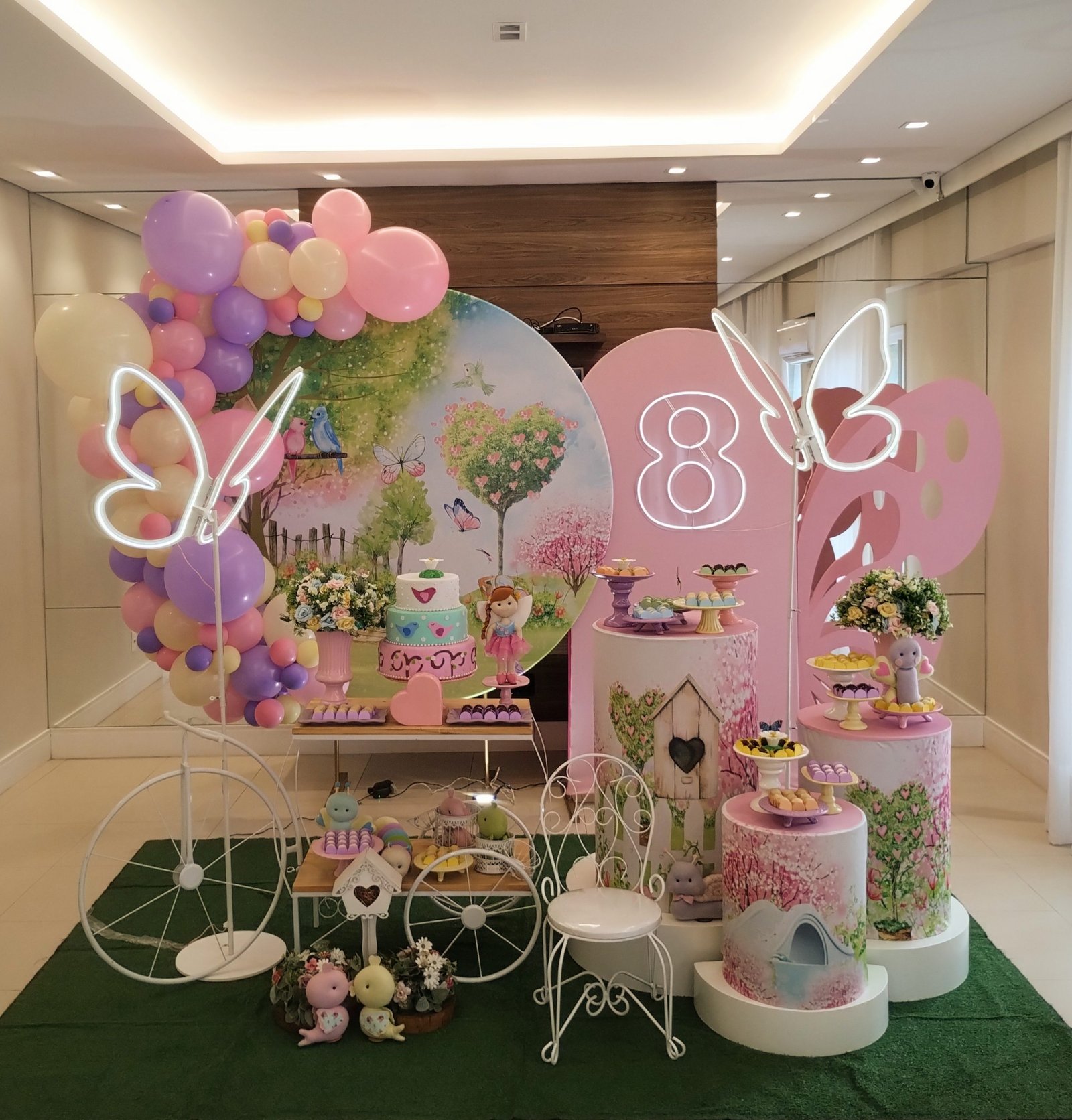 decoração jardim das borboletas