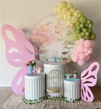 Guia Completo de Balões Orgânicos para o Tema Jardim das Borboletas