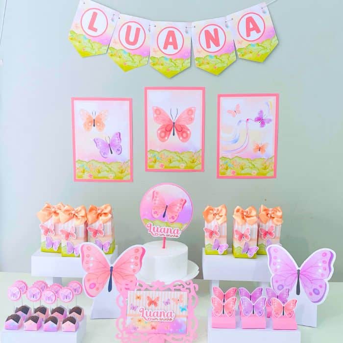 decoração jardim das borboletas