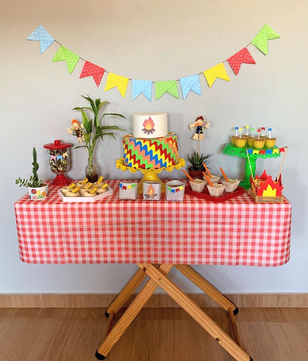 decoração junina simples em casa