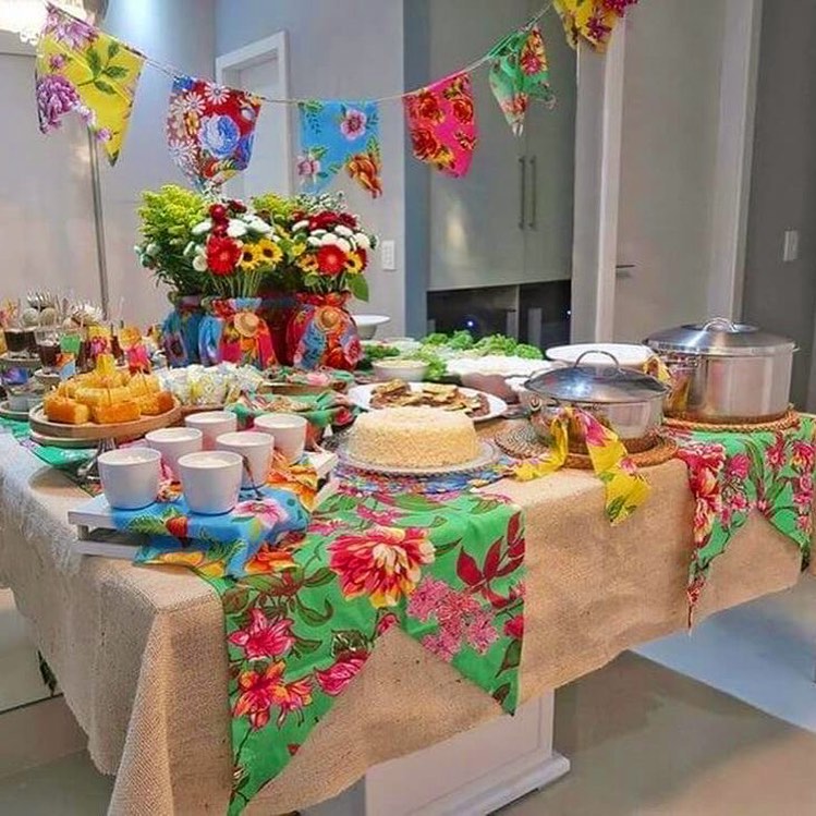 decoração junina simples em casa