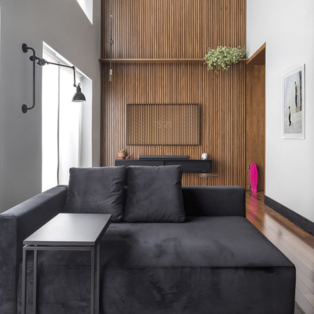decoração minimalista sala de estar