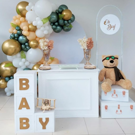 decoração chá de bebê celestial