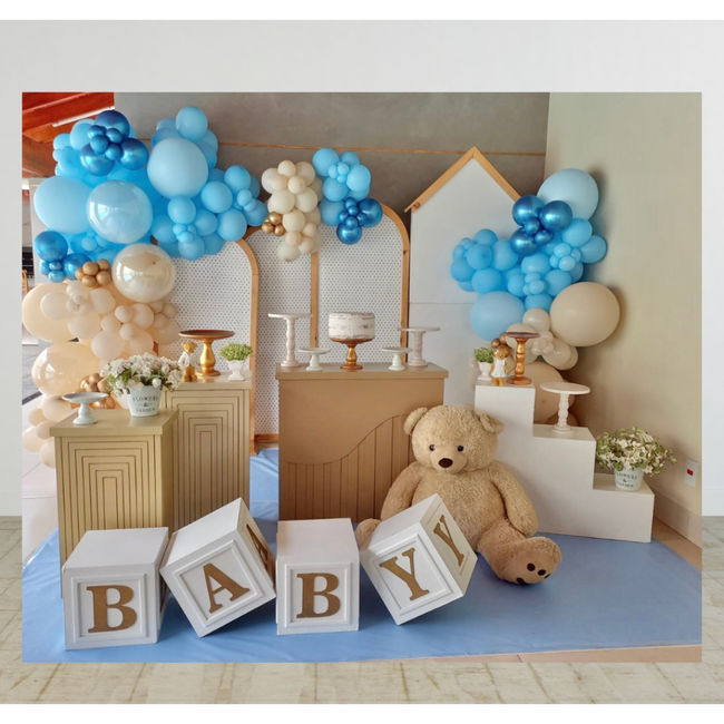 decoração chá de bebê tons terrosos