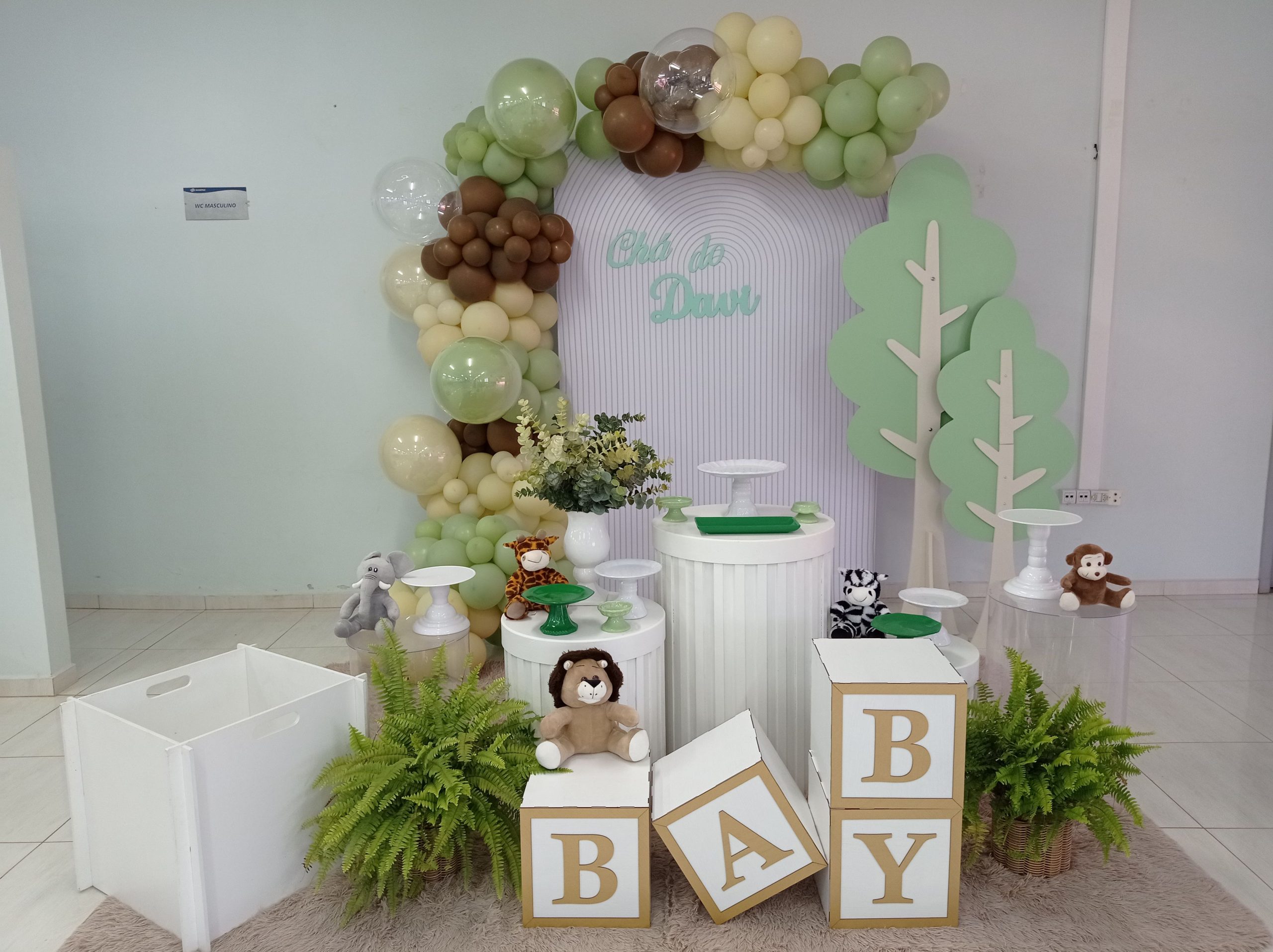 decoração chá de bebê bosque encantado