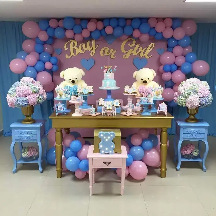 decoração chá de bebê celestial