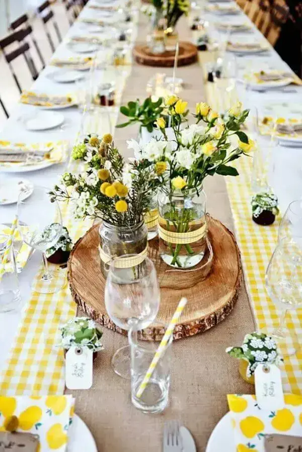 decoração mesa dia das mães clássica