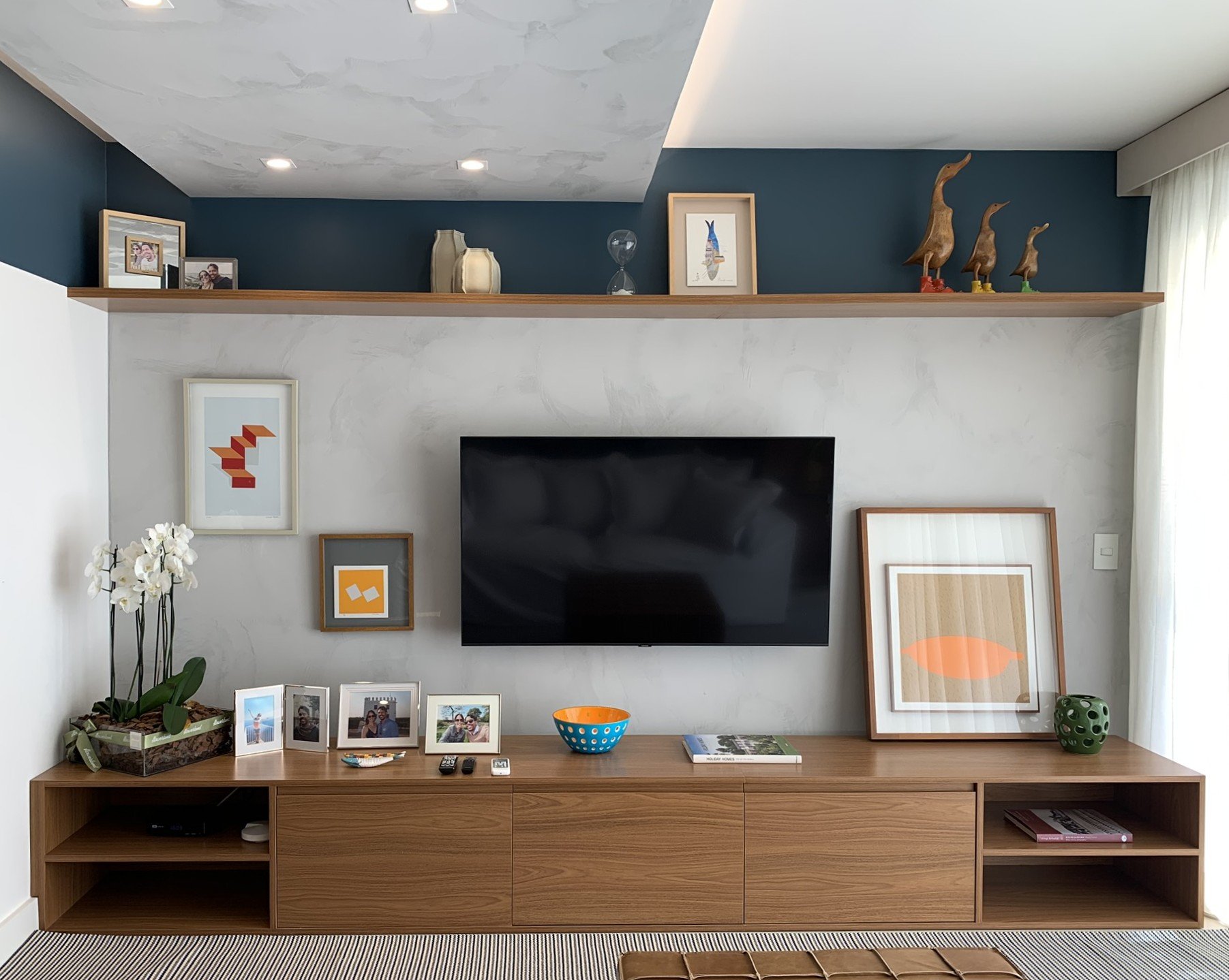 decoração parede sala