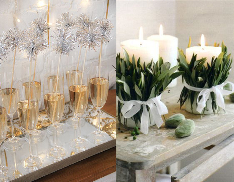 Decoração de Ano Novo para Apartamentos Pequenos e Jantares a Dois