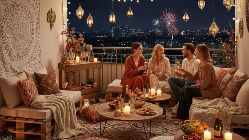 Cores do Ano 2026: Azul Puro e Verde Névoa na Decoração de Réveillon