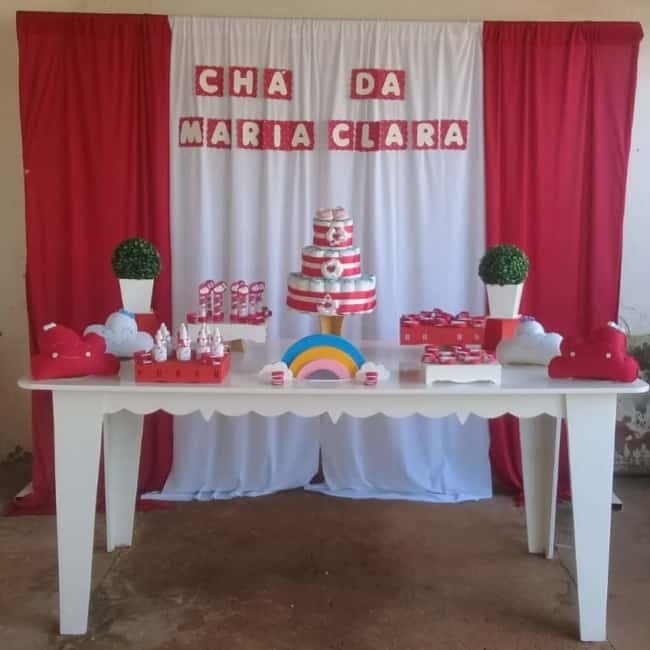 Decoração Vermelha E Branca