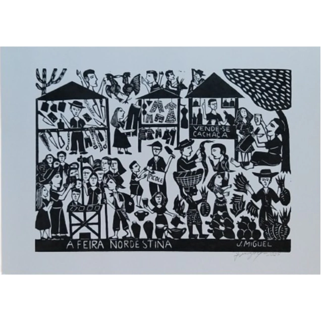 decoração xilogravura nordestina