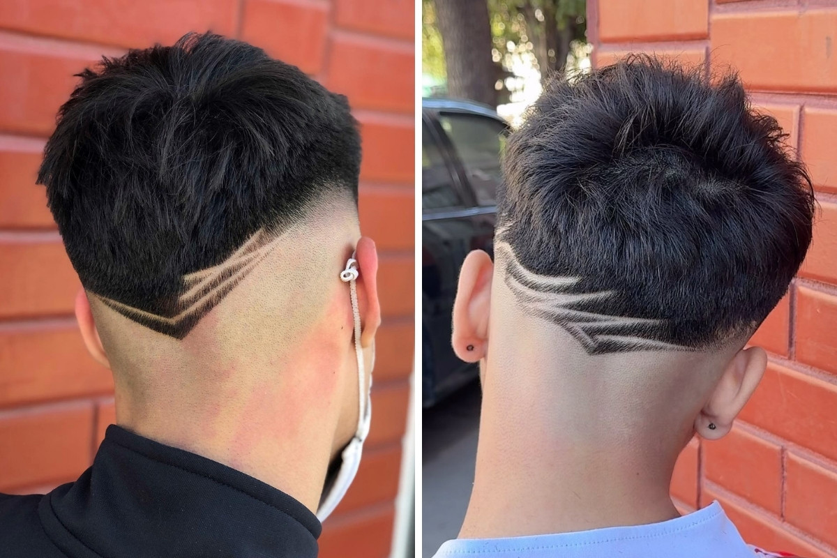 Low fade em V