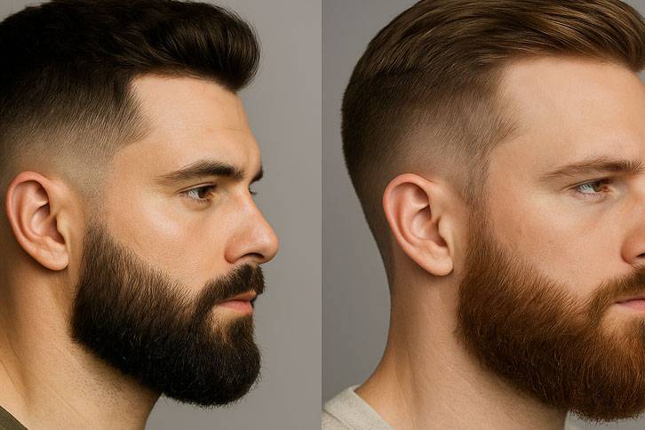 Degradê em V com undercut