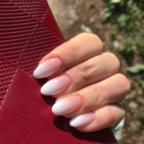 unhas em gel tons pastel