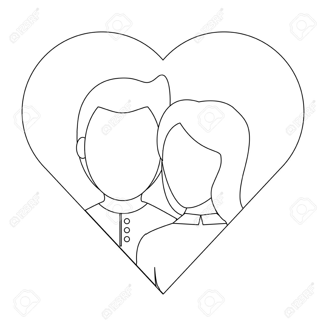 desenho casal abraço