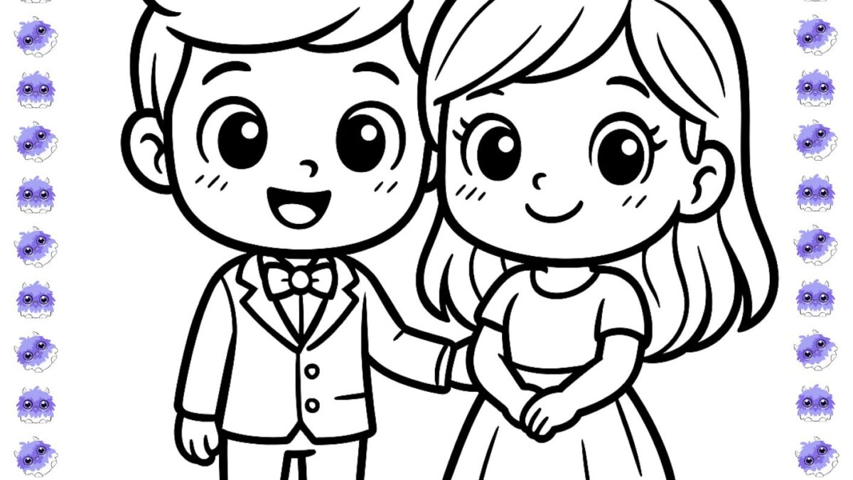 desenho casal sentado