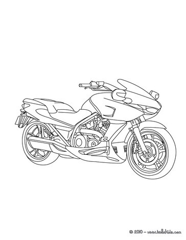 desenho de moto 160 para colorir