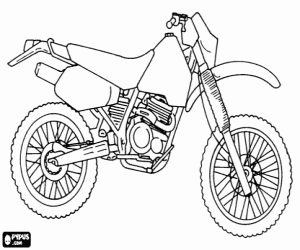 desenho de moto xj6 para colorir