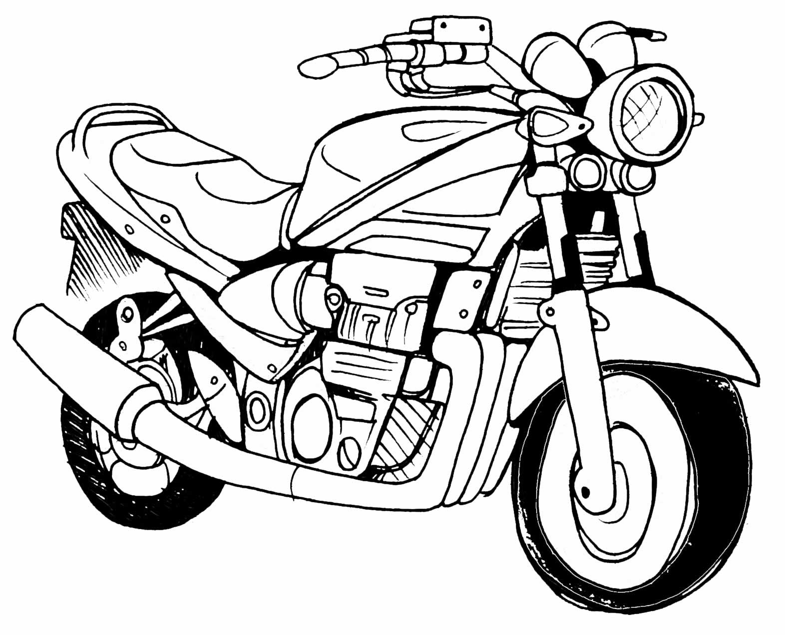 desenho de motocross para colorir