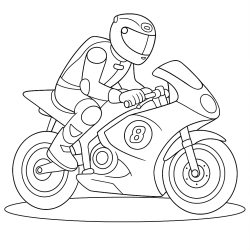 atividade infantil moto