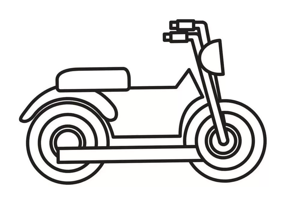 desenho de motocross para colorir
