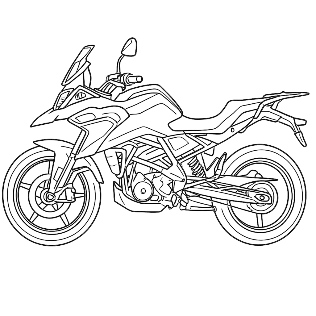 desenho de motocross para colorir
