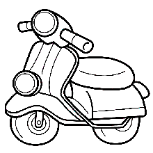vetores de motos para colorir