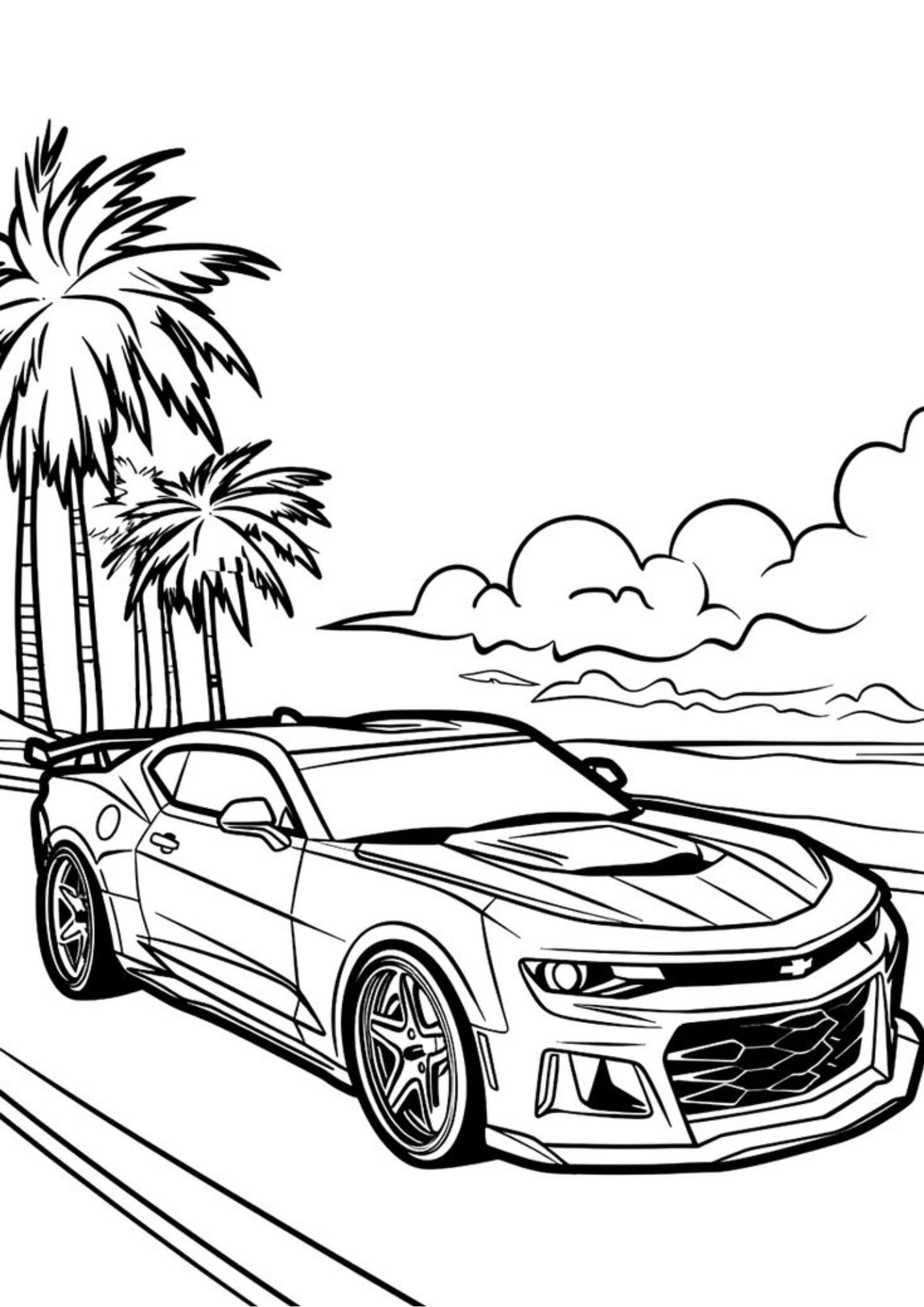 47 Desenhos de Carros para Colorir Grátis e Imprimir Agora