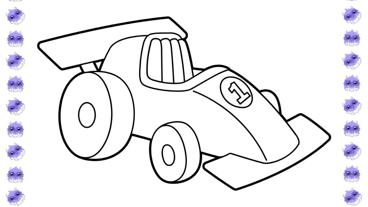 como desenhar carros para colorir