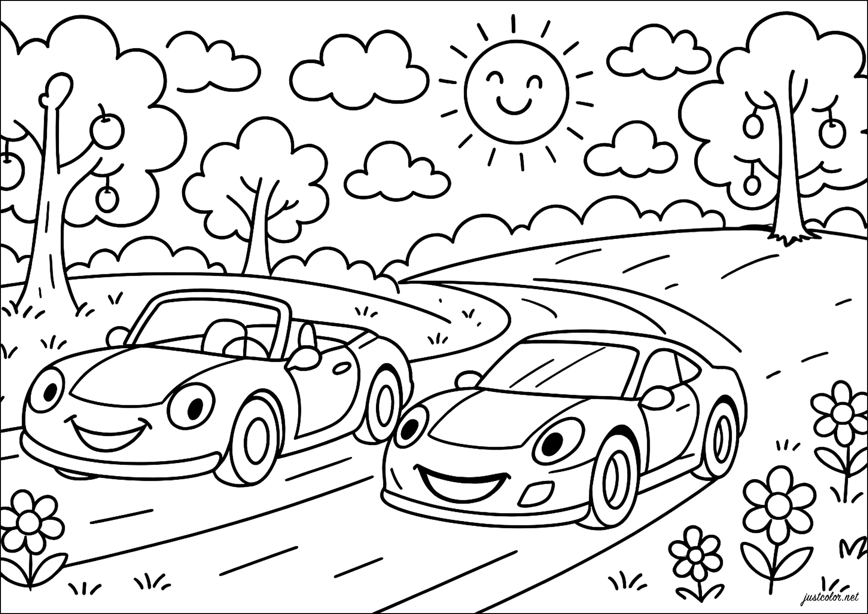 desenhos de carros de corrida para pintar