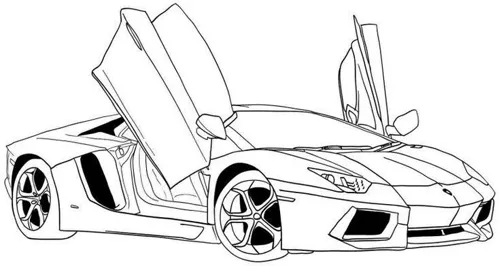 desenhos de carros antigos para colorir