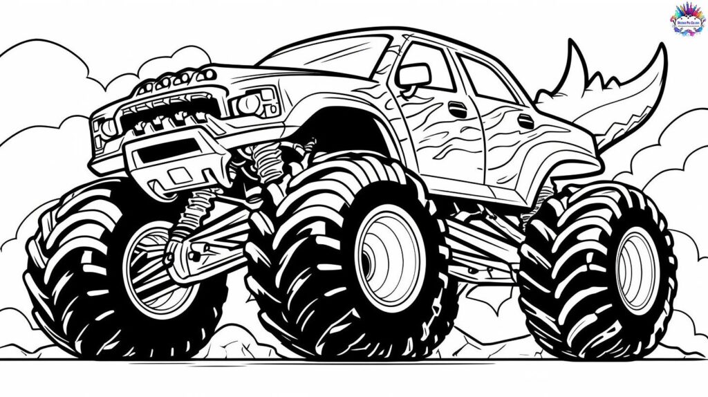 desenhos de carros de desenho animado para colorir