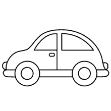 desenhos de carros simples para colorir