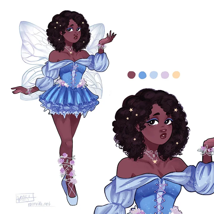 Sombra e Movimento no Desenho de Cabelos