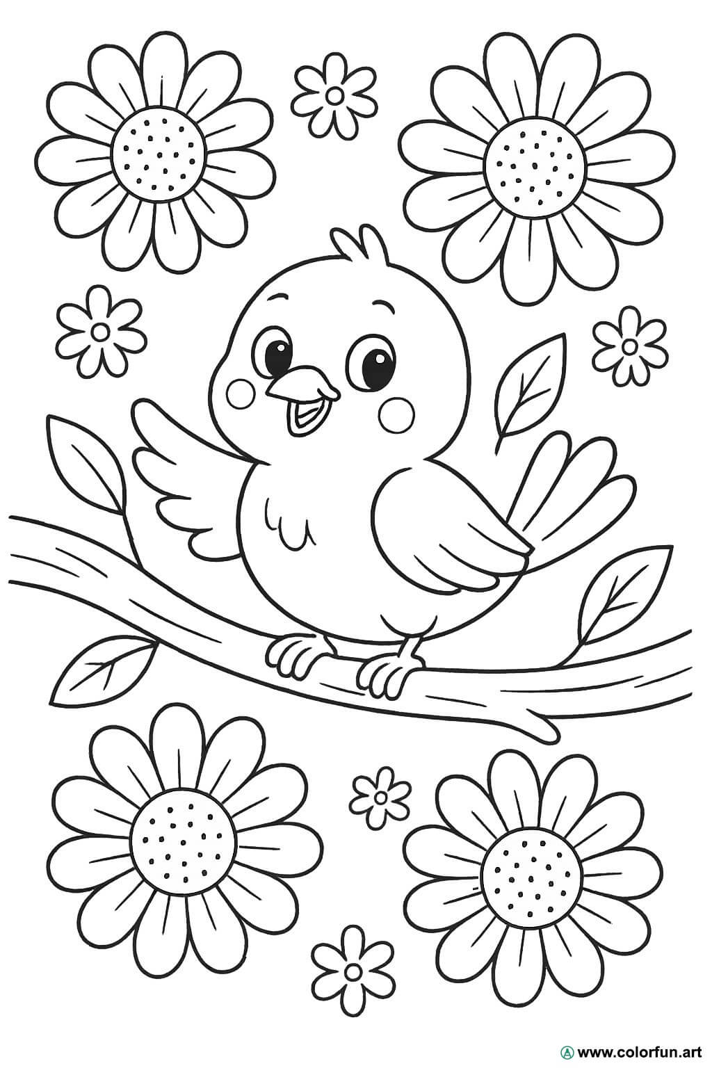 desenhos de pássaros realistas para colorir