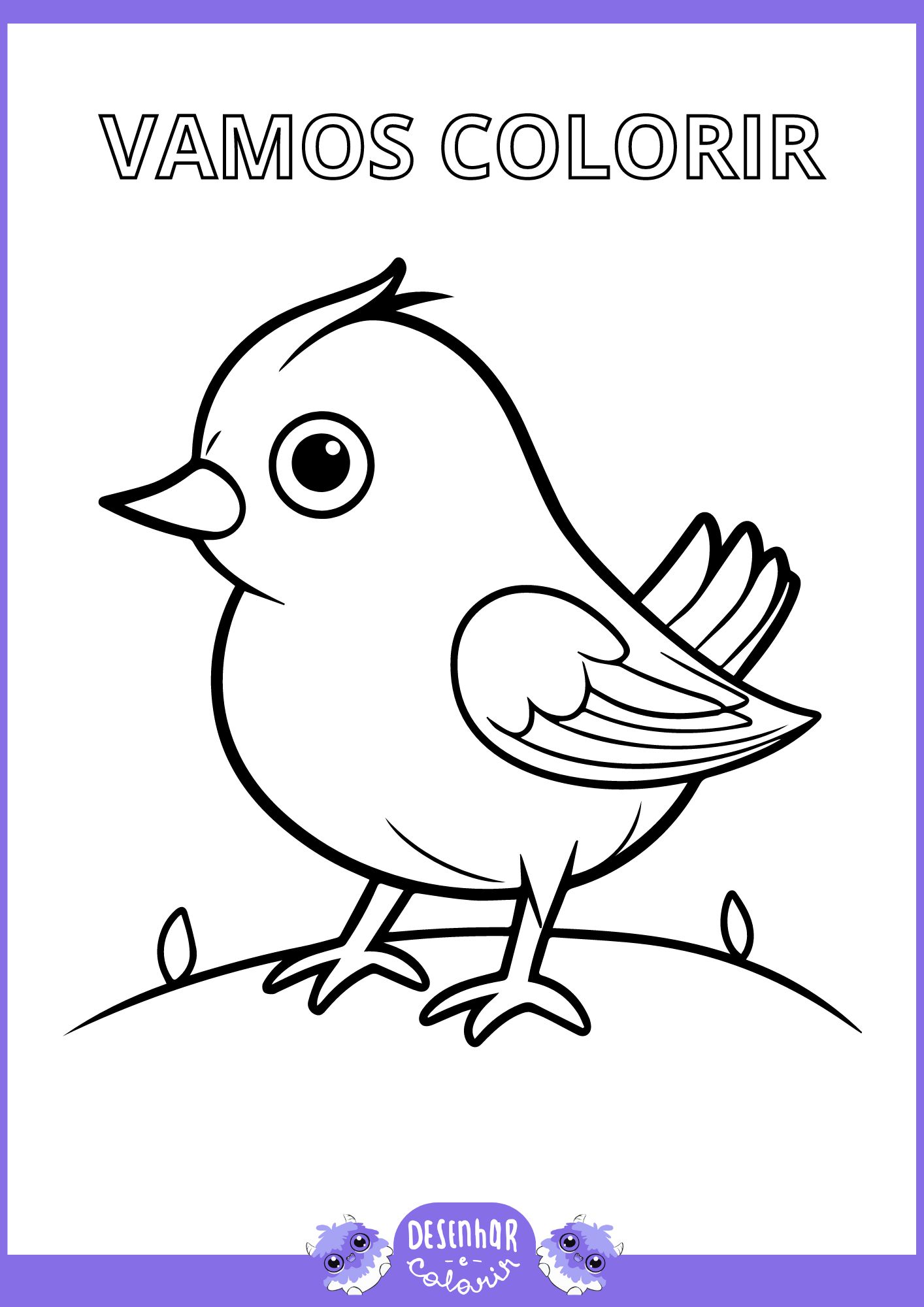 desenhos de pássaros para colorir online