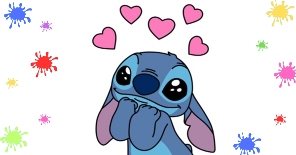 stitch dançando para colorir
