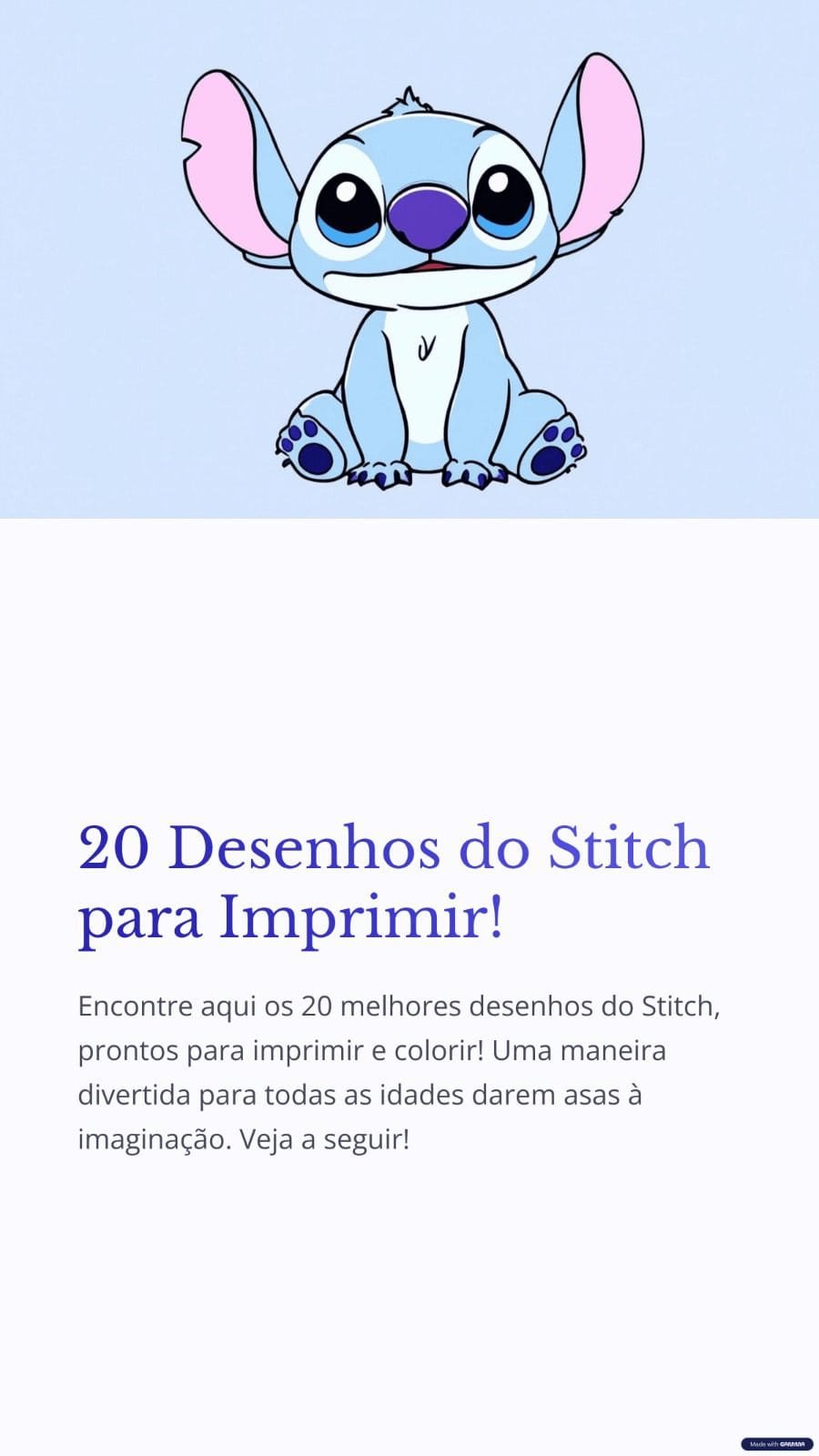 stitch para imprimir em jpg