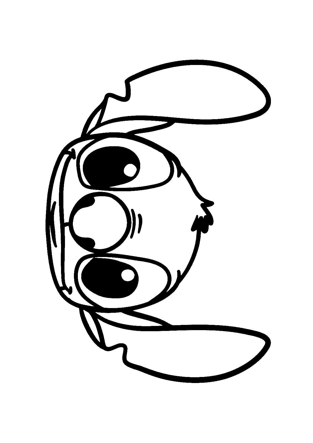 stitch sozinho para imprimir