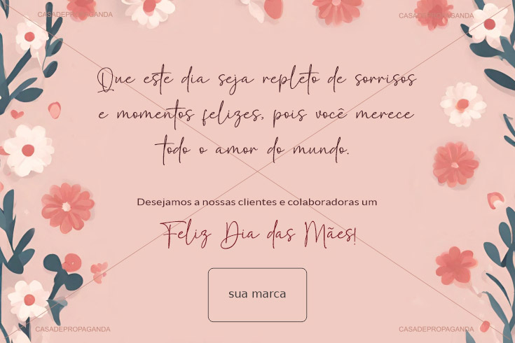 Cartão Dia das Mães para imprimir