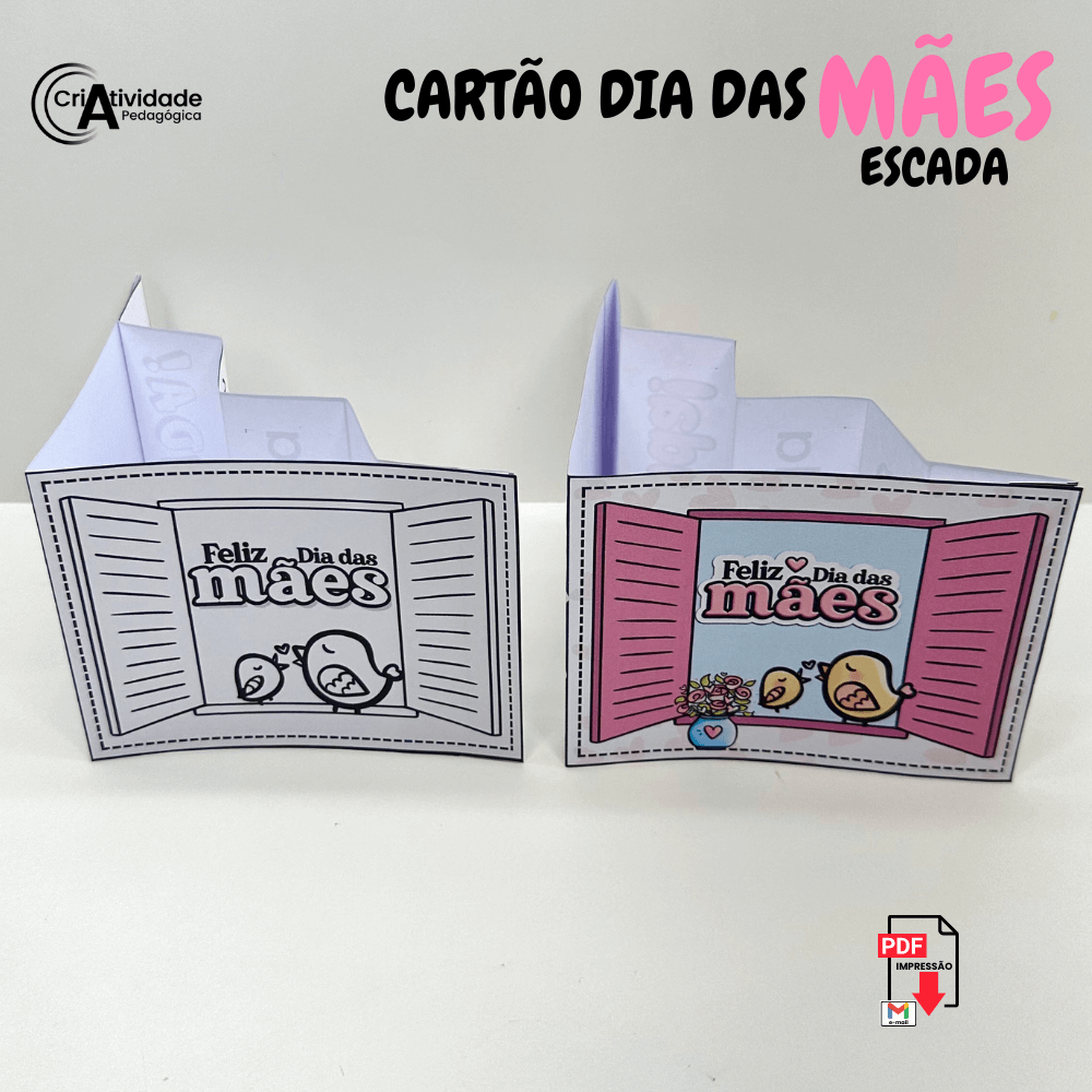 Cartão Dia das Mães criativo