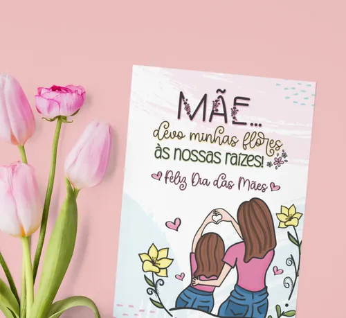 Cartão Dia das Mães pop-up