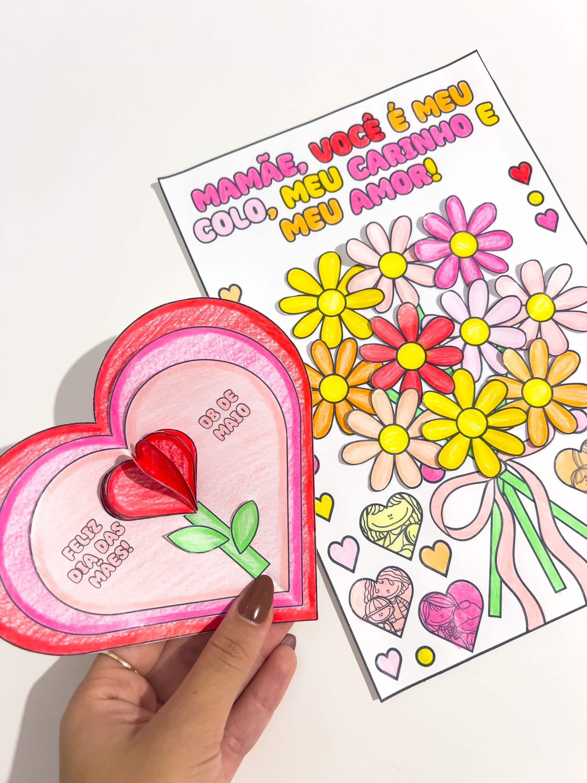 Cartão Dia das Mães personalizado
