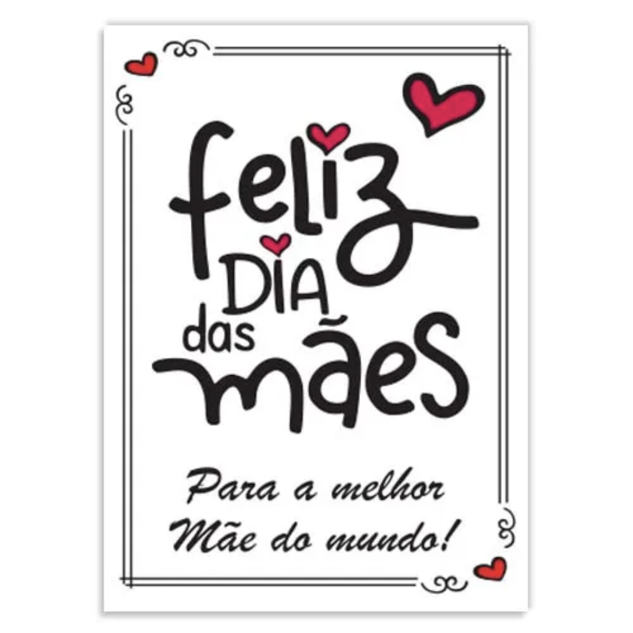 Cartão Dia das Mães em feltro
