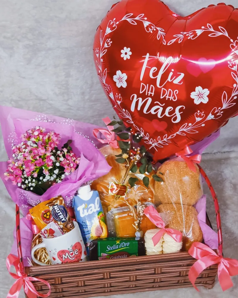 cesta de café da manhã dia das mães 2026