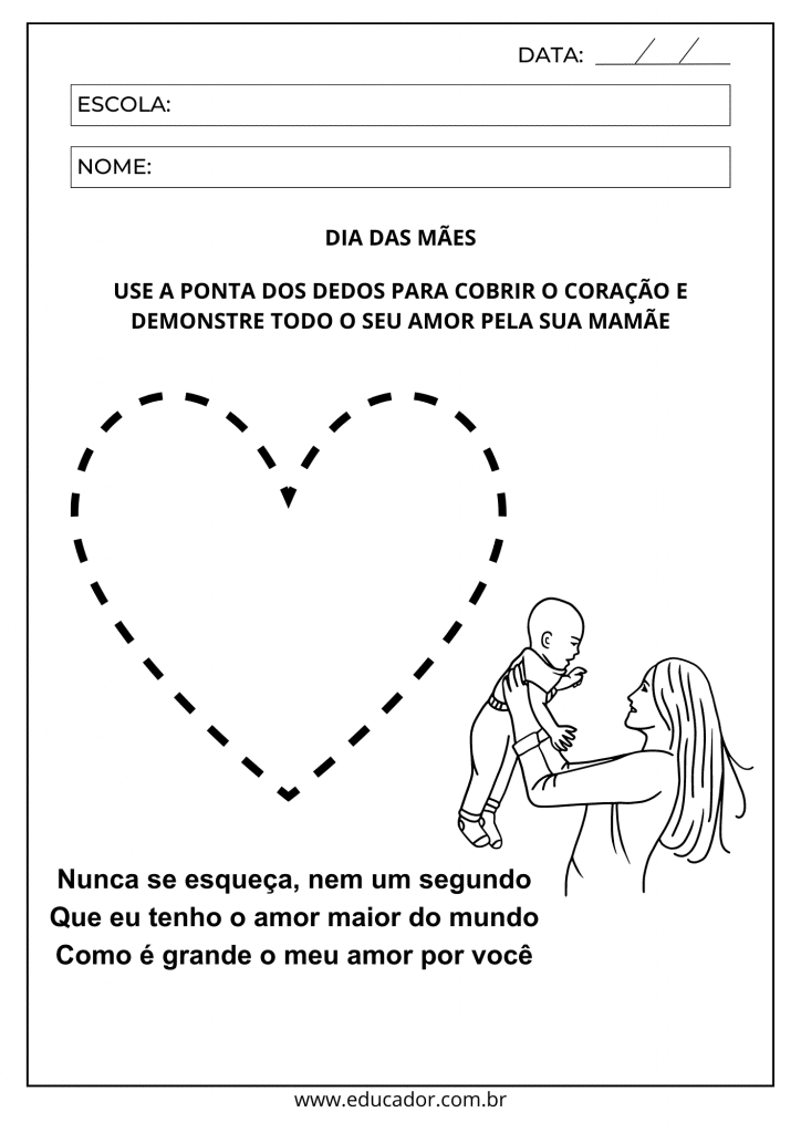atividades dia das mães educação infantil criativas